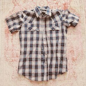 Levi’s, Men's 1990s Plaid Short Sleeve Shirt